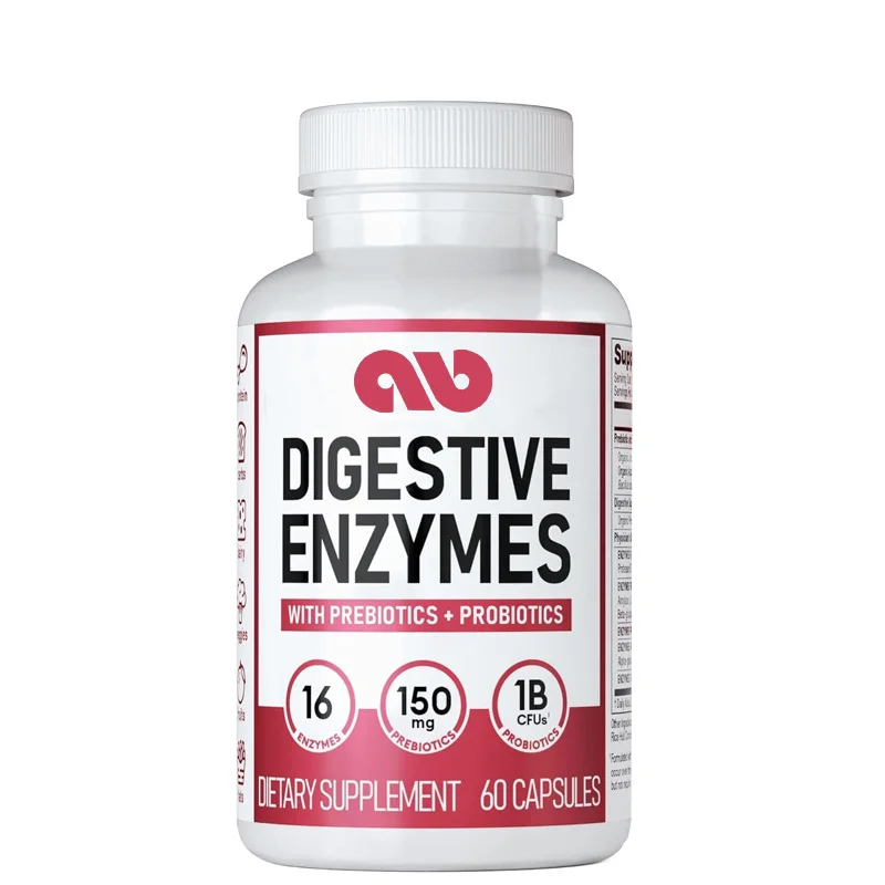 

Digestive enzymes - a variety of enzymes, organic prebiotics, and probiotics that promote digestion and intestinal health