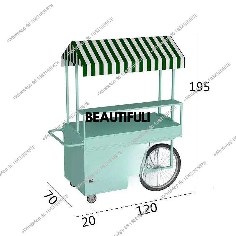 wrought iron stall car street  float breakfast cart fast food stall mobile commercial food custom snack truck