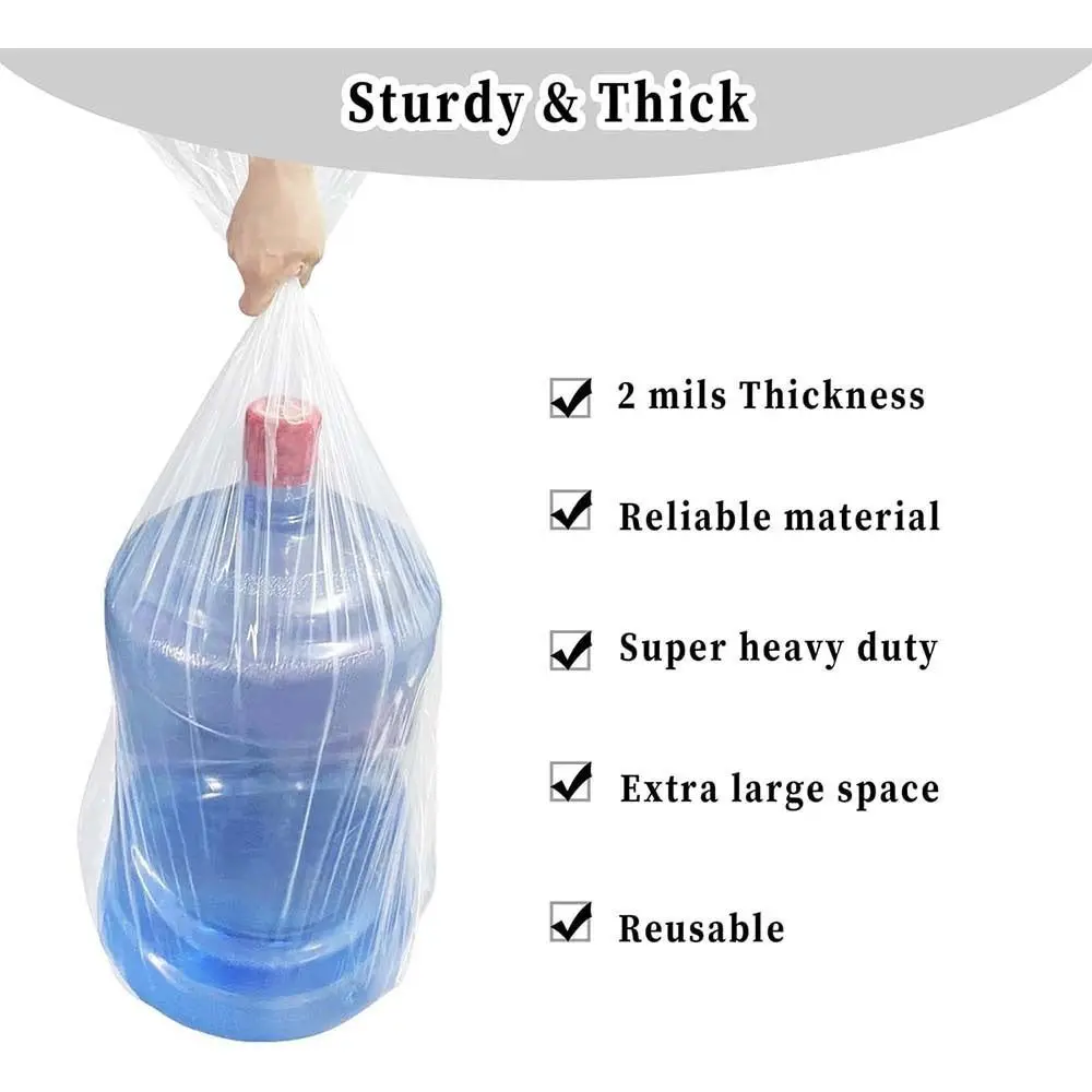 1 قطعة حقيبة متحركة بلاستيكية سميكة ذات سعة كبيرة S/M/L/XL/XXL الملابس حقيبة تخزين اللحاف شفافة مقاوم للماء