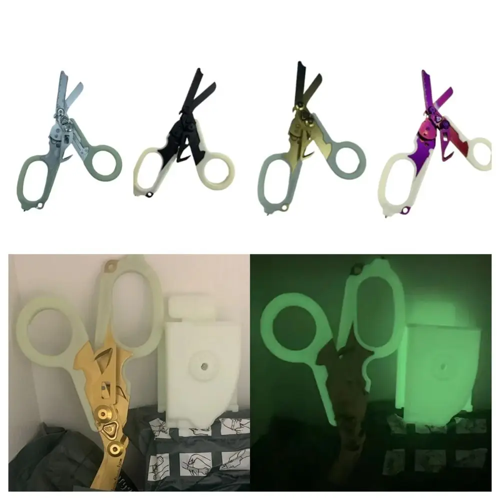 Creative Raptors Emergency Response Shears Luminous Life Saving Folding Scissors fluorescence Folding Pliers Combination Tools