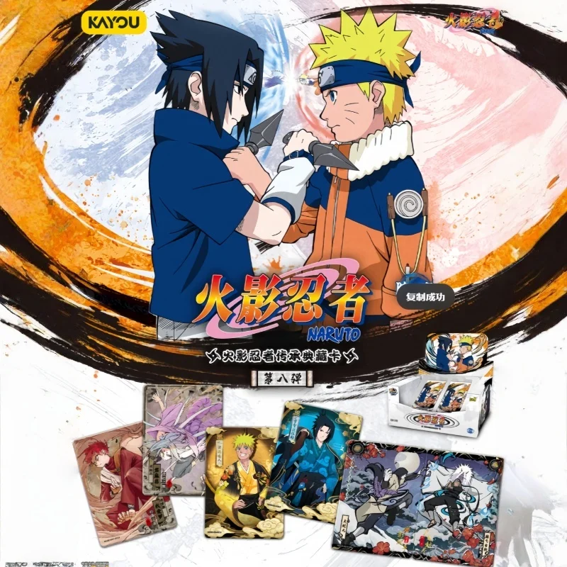 

New Authentic Kayou Naruto Trading Cards Chapter Of Formation Wave 1-4, 6-8 Full Box Bp Collection Set Se Cards Toy Gift