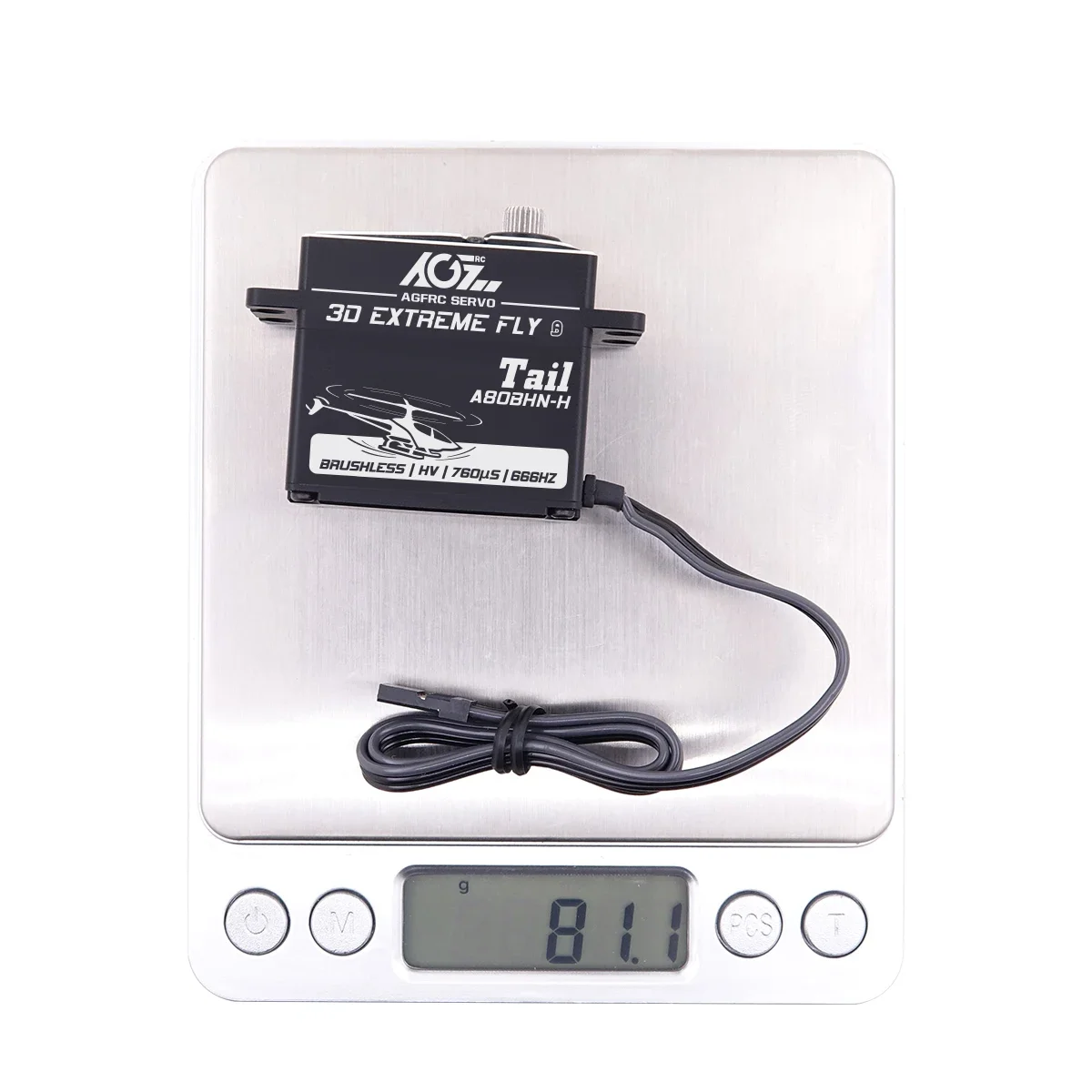 

A80BHM-H AGFRC Metal Gears Aluminum Case 38KG 22KG HV Standard Brushless Cyclic Servo For 570-800 Class RC Helicopters