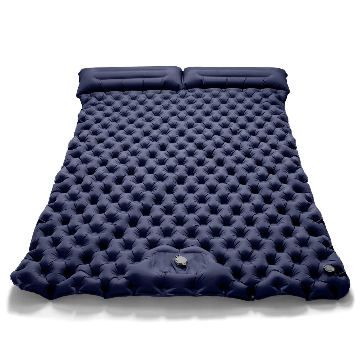 Double Sleeping Pad Outdoor Camping Double Inflatable Mattress Extra Wide Sleeping Pad Ultralight Folding Bed Air Mat