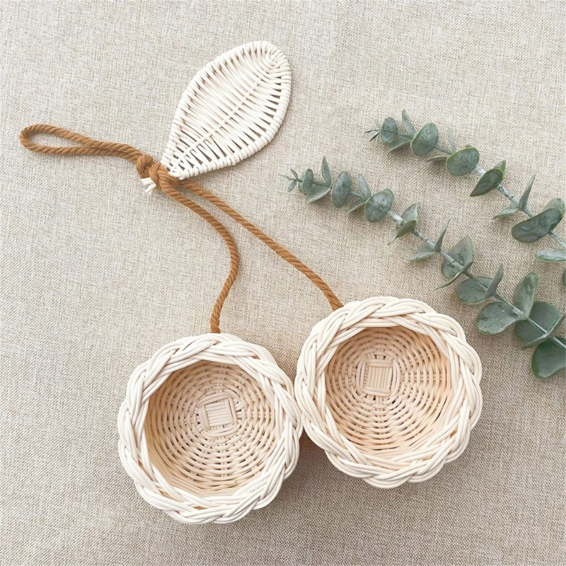 Nursery Wall Decor Kids Photography Wall Hanging Rattan Fruit Photoshoot Props