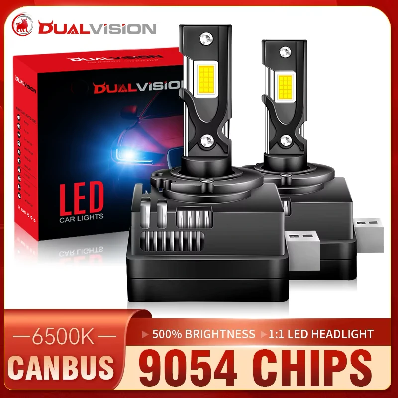

Светодиодные фары Dualvision D1S Canbus HID D3S D2S D4S D1R D2R D3R D4R 30 шт. 9054 CSP чип 6500K 12 В 2 шт. Turbo светодиодные фонари LHD RHD