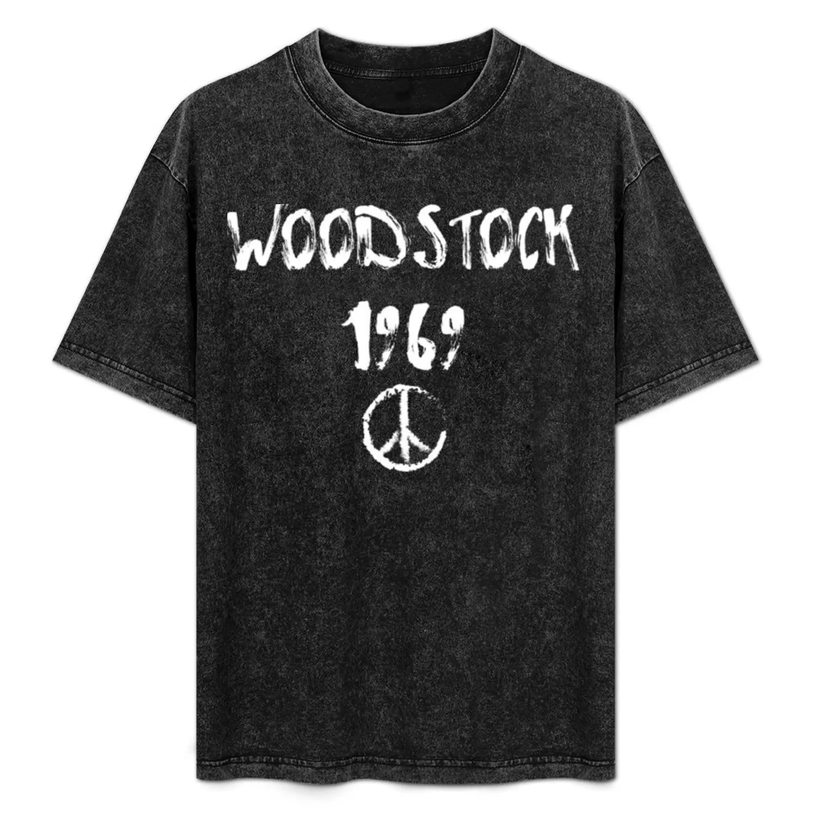 

Woodstock 1969 T-Shirt Regular Fit Plain Tee Shirt