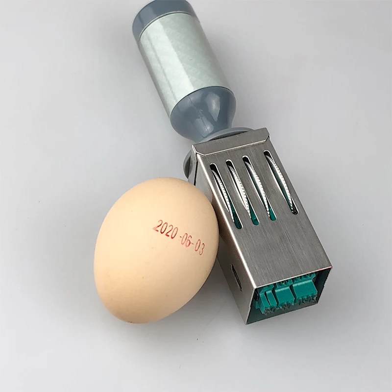 Portable Date Stamp For Egg Supermarket Store School Bank Office Manufacture Date Number Stamps 17x4mm