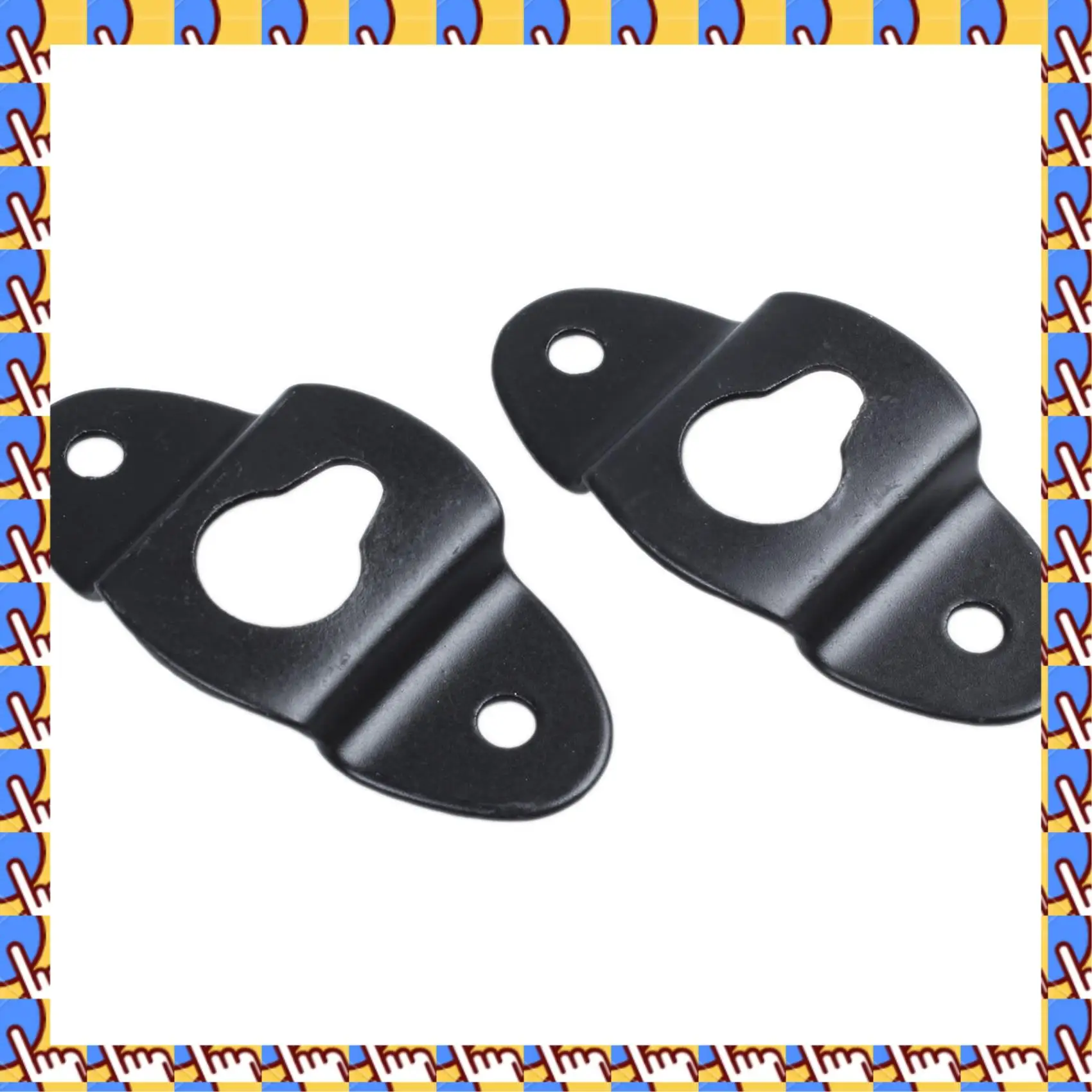 

A79I 20 шт. аудиодинамик настенная железная вешалка черная длина 4,8 см