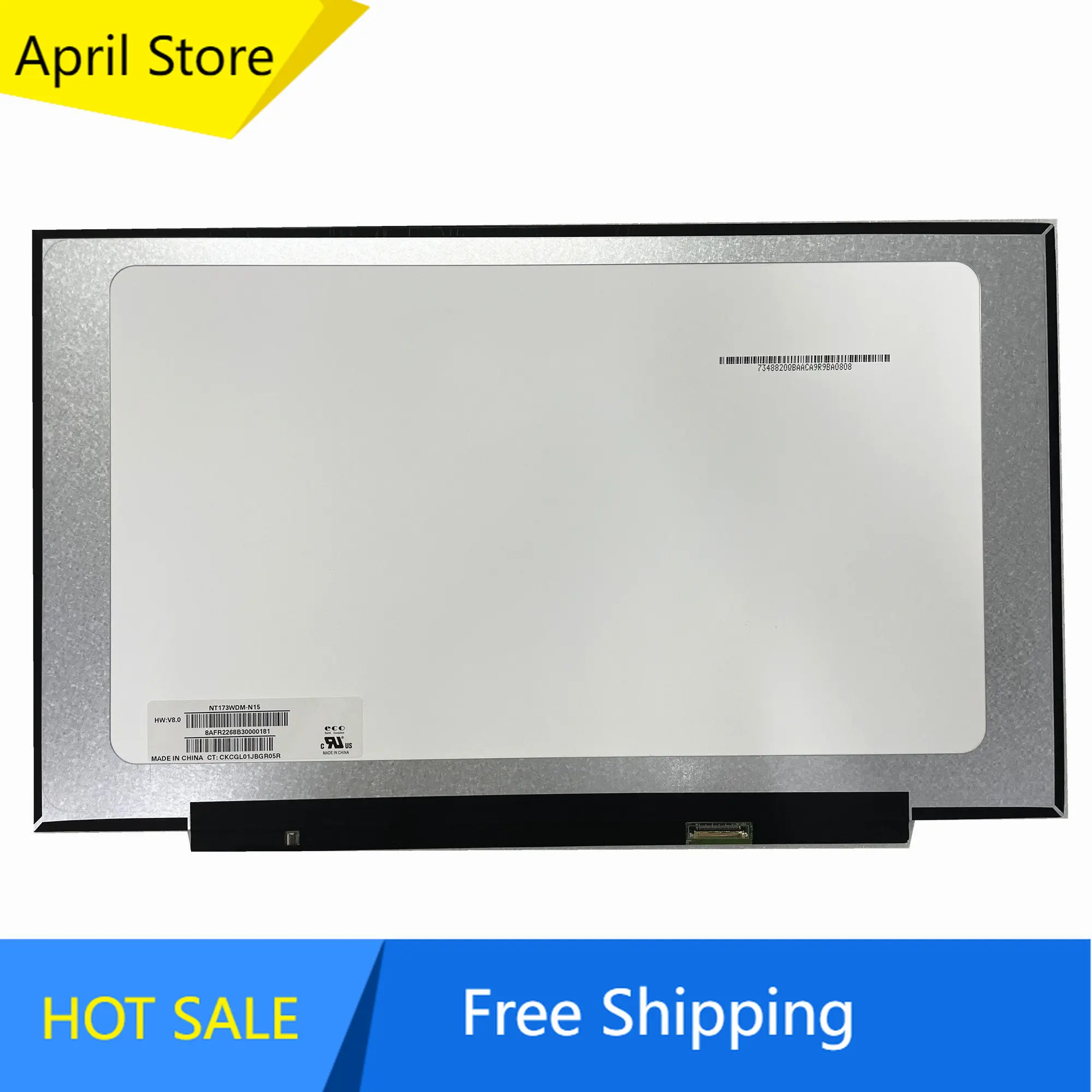 

NT173WDM-N15 NT173WDM N15 17.3'' Laptop LCD Screen Panel Matrix 1600*900 EDP 30 Pins