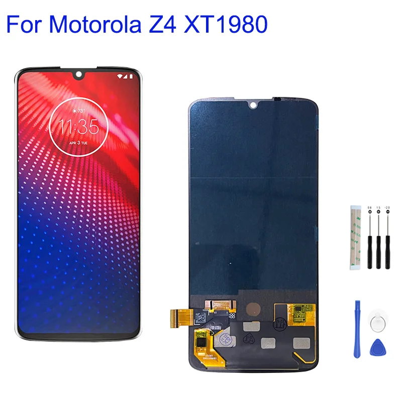 

For Motorola Z4 Play/Z4 Super AMOLED LCD Display Touch Screen Digitizer Assembly Replacement Parts Supports Fingerprint