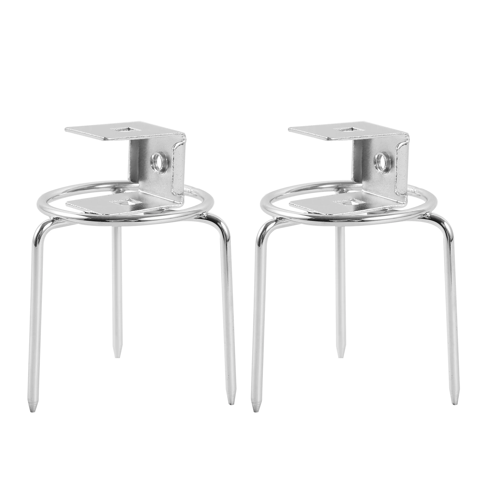 

2pcs Rotating Barbecue Forks Stainless Steel Grilled Chicken Rack Meat Forks BBQ Kitchen Grill Tools Home Accessories Food