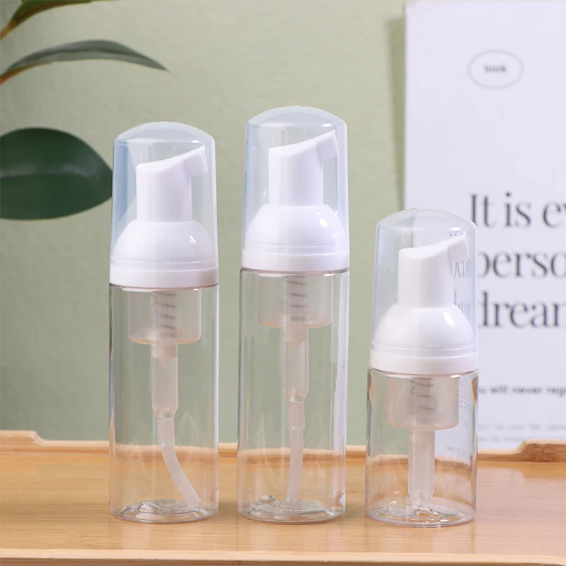 1Pc 30/50/60ML Foaming Soap Bottle Empty Plastic Mousse Facial Cleanser Pump Bottle Refillable Lotion Shampoo Dispenser