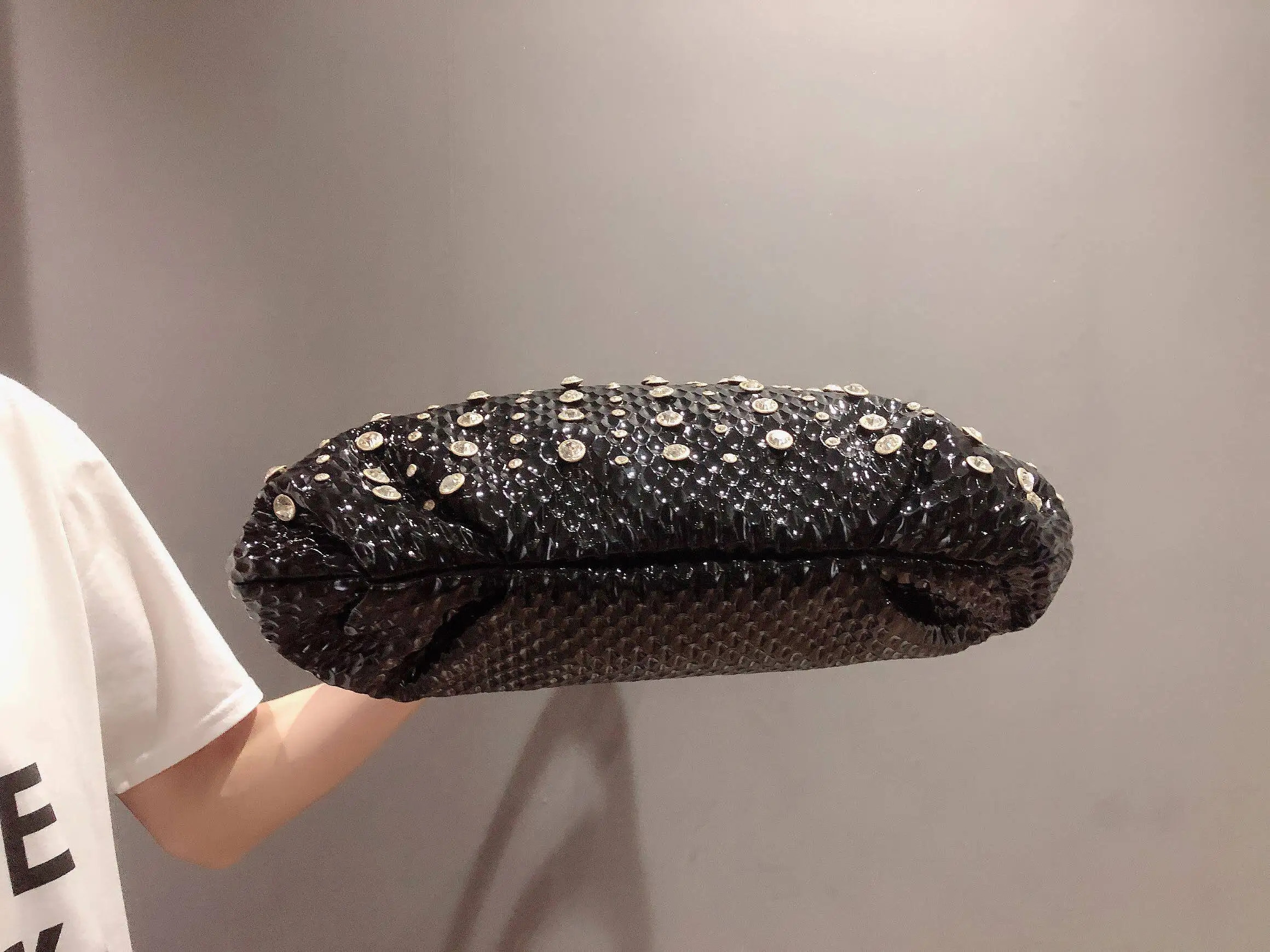 Designer Brandneue Sommer-Mode Strass Große Tasche Set mit Diamant-Schulter-Umhängetasche Große Kapazität mit Diamant-Tasche – Detail 13