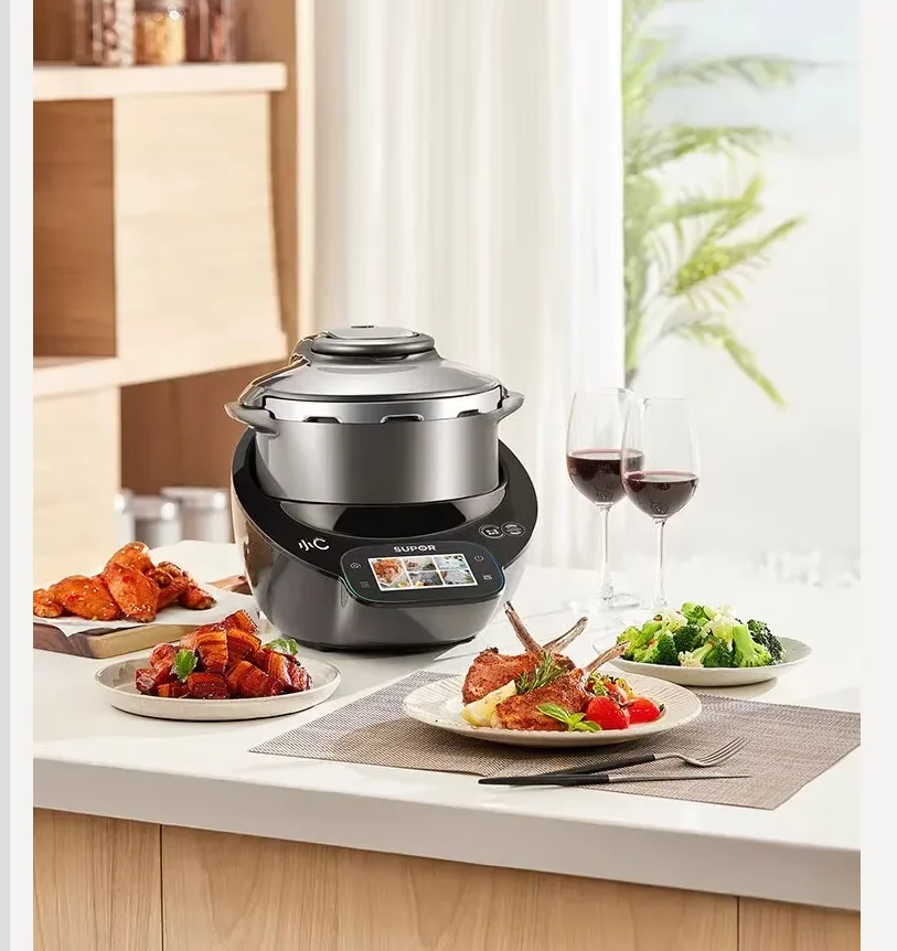 روبوت الطبخ الأوتوماتيكي SUPOR بقوة 220 فولت SY50MT01 ماكينة الطاهي الذكية ذات سعة كبيرة Cook3 Pro CBA