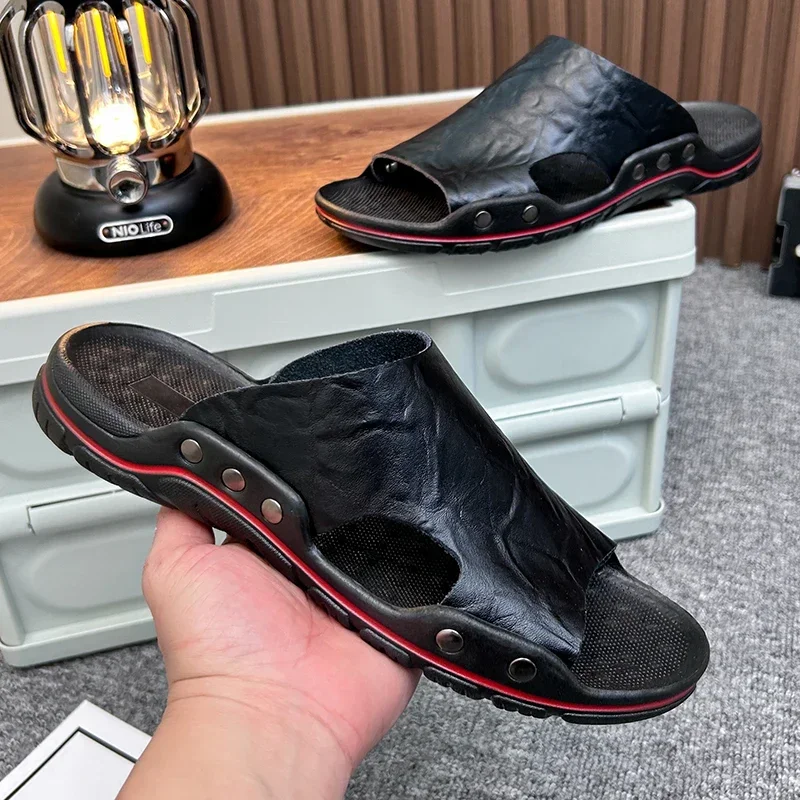 Origina Ciabatte da uomo Pantofole Estate Fuori Sandali da uomo Classici traspiranti Pantofole da spiaggia Infradito Scarpe casual da uomo antiscivolo
