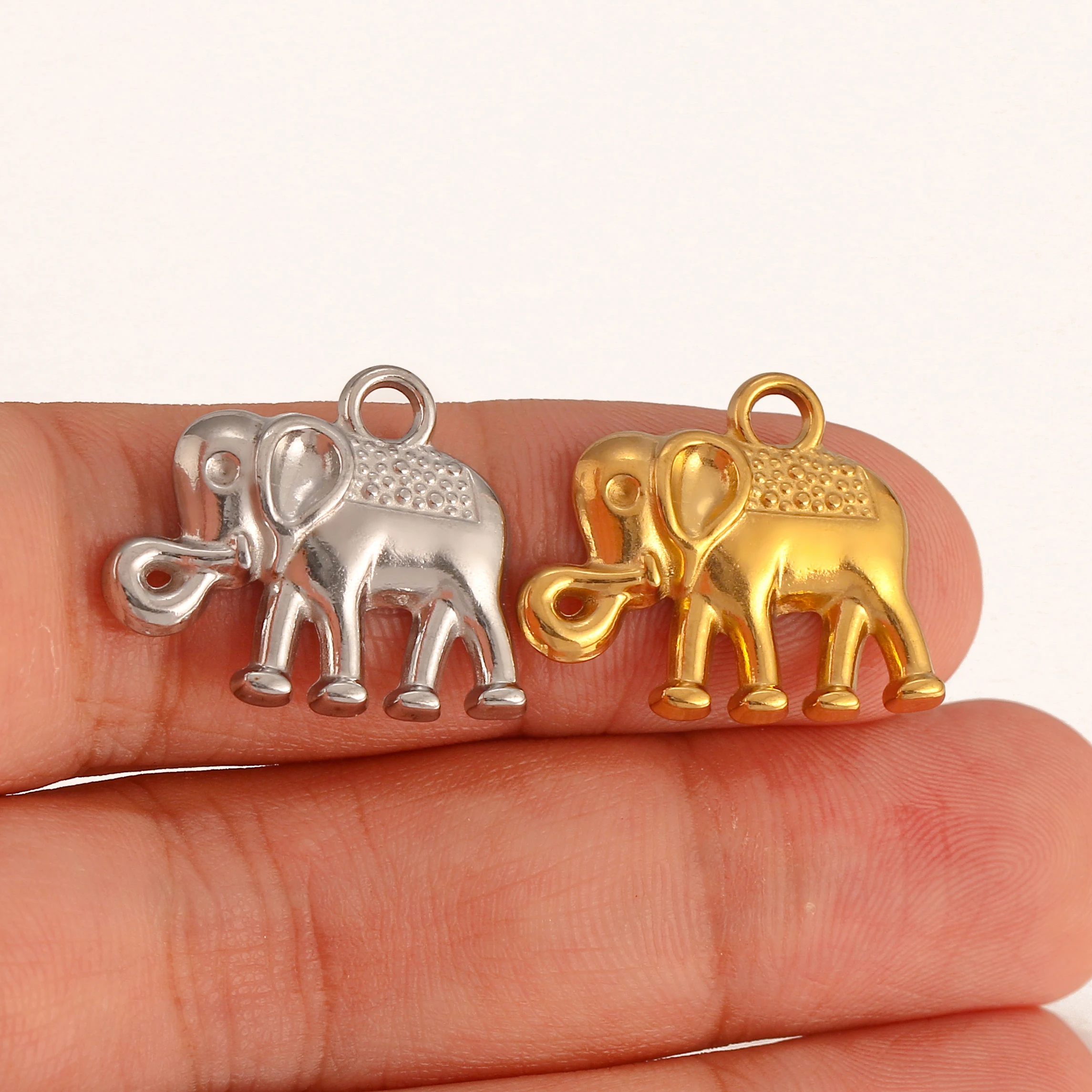 3 Stück schöne Dinosaurier/Wal/Marine Schildkröte/Herz Charms Edelstahl Tiere Anhänger für Halskette Armband DIY Schmuckherstellung – Detail 9