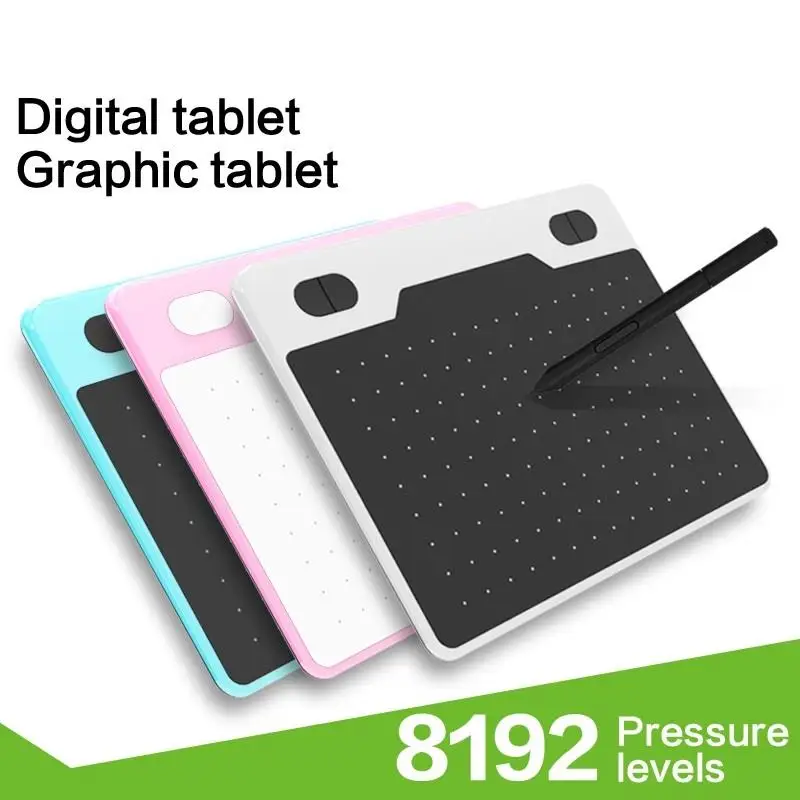 10moons 6 Inch Ultralight Graphic Tablet 8192 Levels Digital Drawing Tablet Battery-Free Pen Compatible Android Device