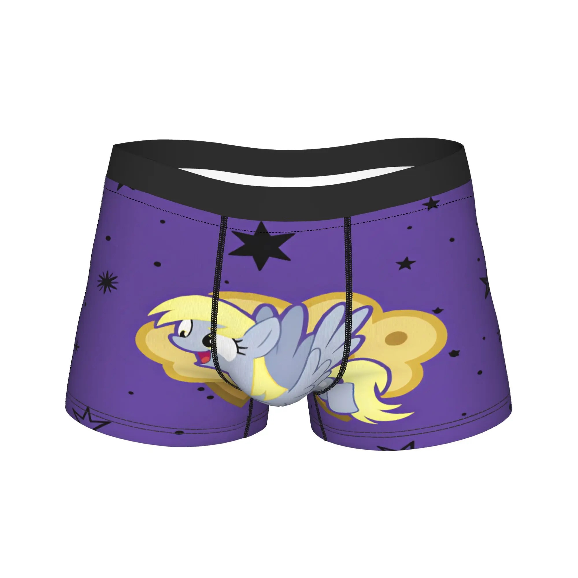 Derpy Muffins Hooves Boxer Shorts  3D Pouch Underwear High Quality Custom DIY Boxer Brief Breathable Men Underpants Plus Size