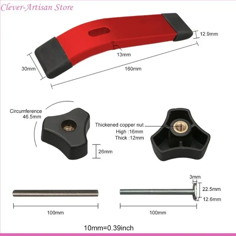 E06B T-tracks maintiendra pince en aluminium Clamp T-Type Slide Slot Stopper Tools