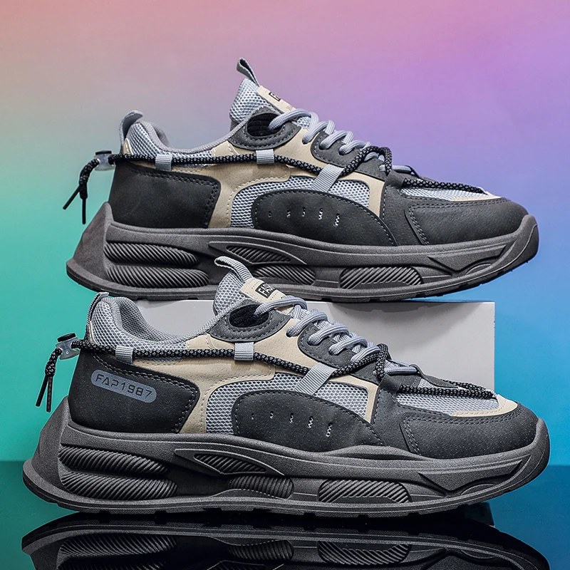 

Модные мужские кроссовки, весенние дышащие удобные кроссовки на воздушной подушке, уличные нескользящие износостойкие прогулочные туфли Zapatillas