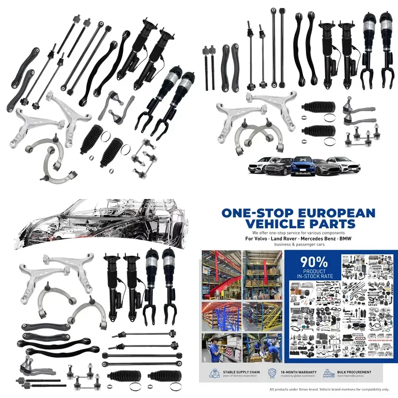 Xinwo 24Pcs Chassis Suspension Kit Shock Absorber Control Arm Tie Rod Sway Bar Link for W166 GL ML