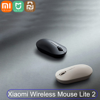 Orginal Xiaomi Mijia Wireless Mouse Lite 2 2.4GHz USB Connect Portable Kit Computer Mouse Gaming Mouse