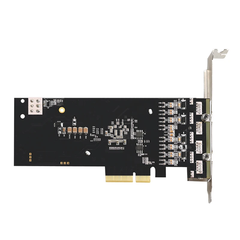 POE Network Card 1000Mbps 4 Port RJ45 POE LAN Connector to PCI-E PCIe 4X Gigabit Intel I350 Server Converged Vision Frame