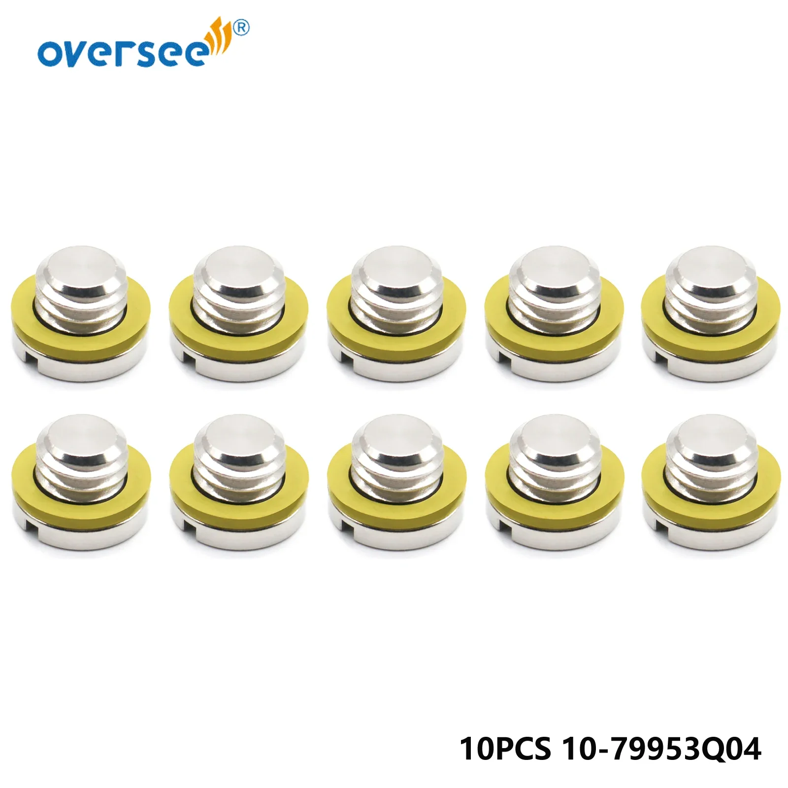 

10-79953Q04 и 8M 0007119 Комплект сливного винта для корпуса шестерни Mercury Marine 18-2244 10 шт.