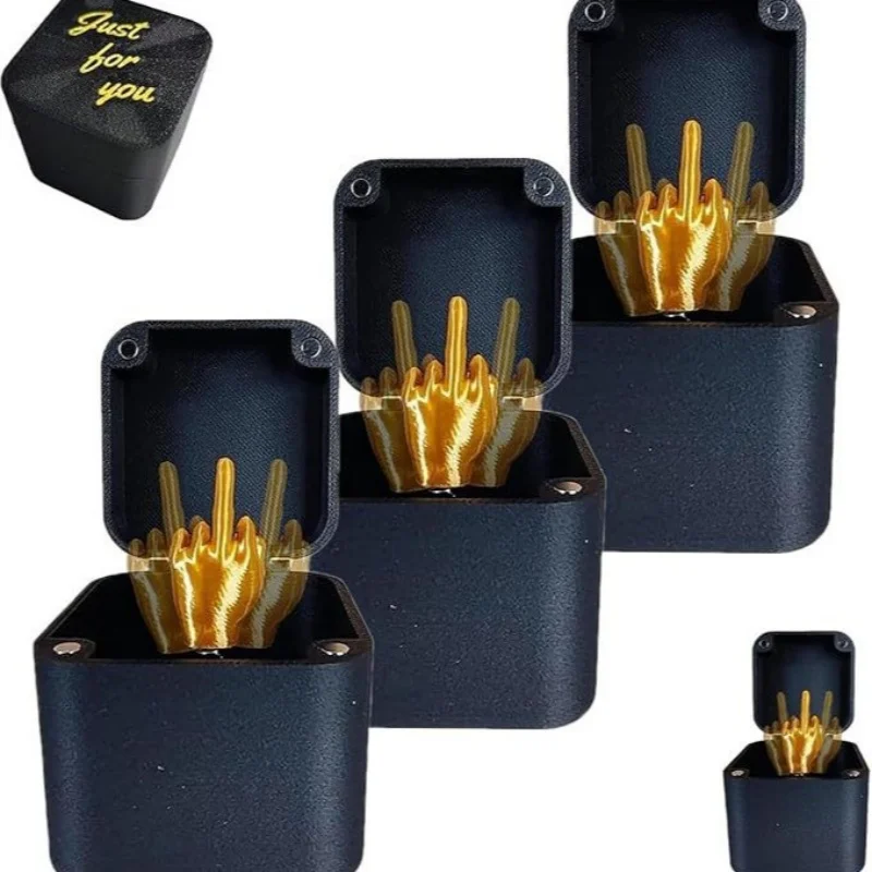 Christmas Interesting Prank Gift Middle Finger In Box Festival Party Funny Middle Finger Pop Up Surprise Gifts Office Desk Decor