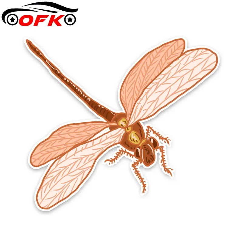 Red Animal Dragonfly PVC Car Sticker Decal Reflective 15.7CM*14CM