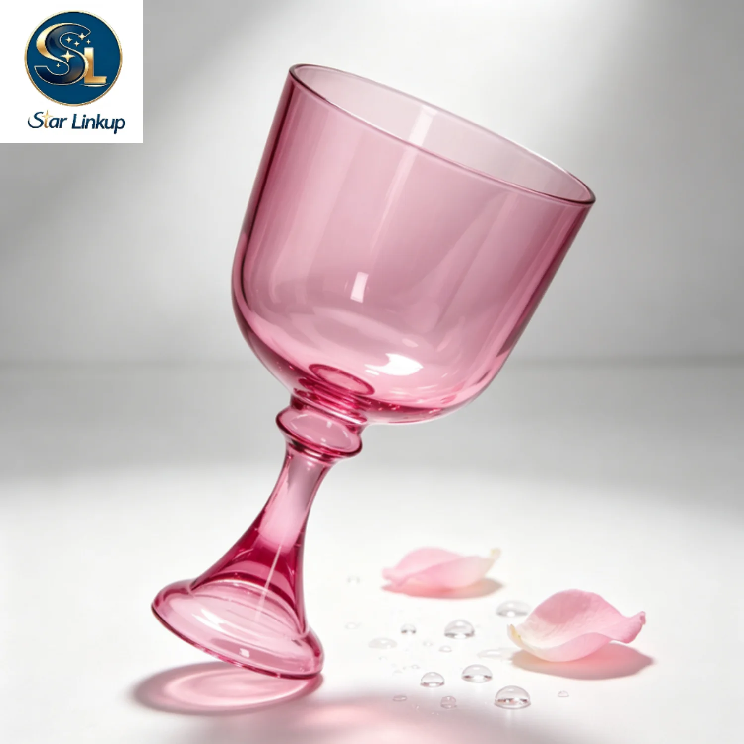 STAR LINKUP 7‑8.5 Inch Transparent Red Quartz Crystal Chalice Singing Bowl 432Hz/440Hz Note Sound Healing Chakra Balancing Yoga Meditation Sound Bath Percussion Instrument With Mallet
