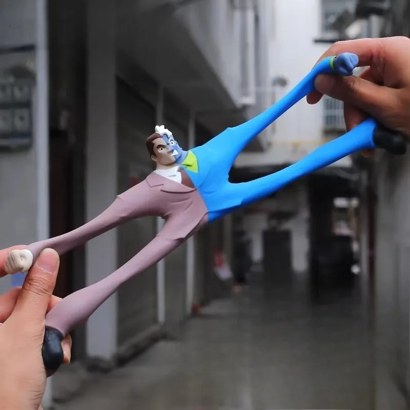 Dc animação dos desenhos animados batman coringa o brinquedo flash transformando boneca elástica meninos e meninas moda personalidade alívio do estresse brinquedos