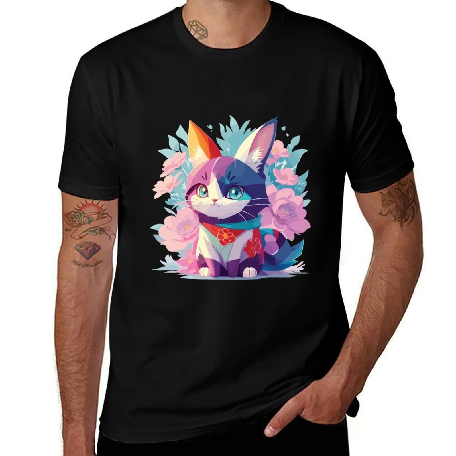 

Cat Ninja T-Shirt Summer Fashion Casual Tee Shirt
