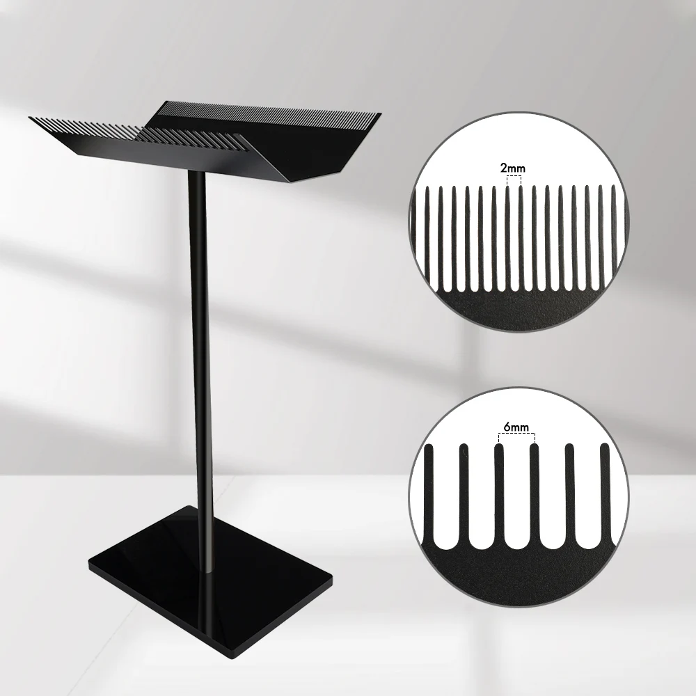 

Lanshii Metal Hair Extension Holder Stand – Desktop Braiding & Display Rack for Wefts and Wig Storage