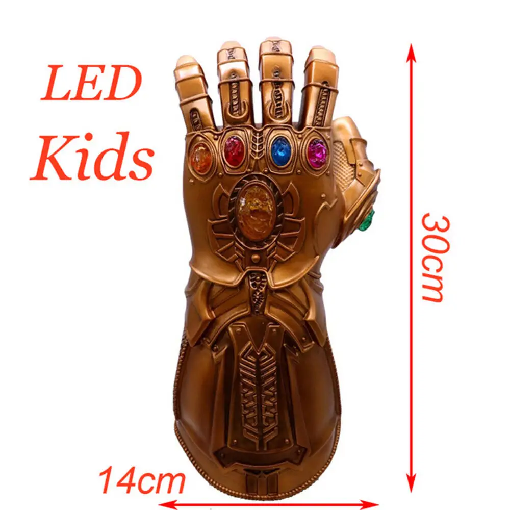 Halloween Cosplay Modell Leuchtender Handschuh Requisite Film-Modell Handschuh Abnehmbarer LED-Edelstein Rollenspiel-Geschenk Halloween Karneval Geschenk-Set – Detail 1