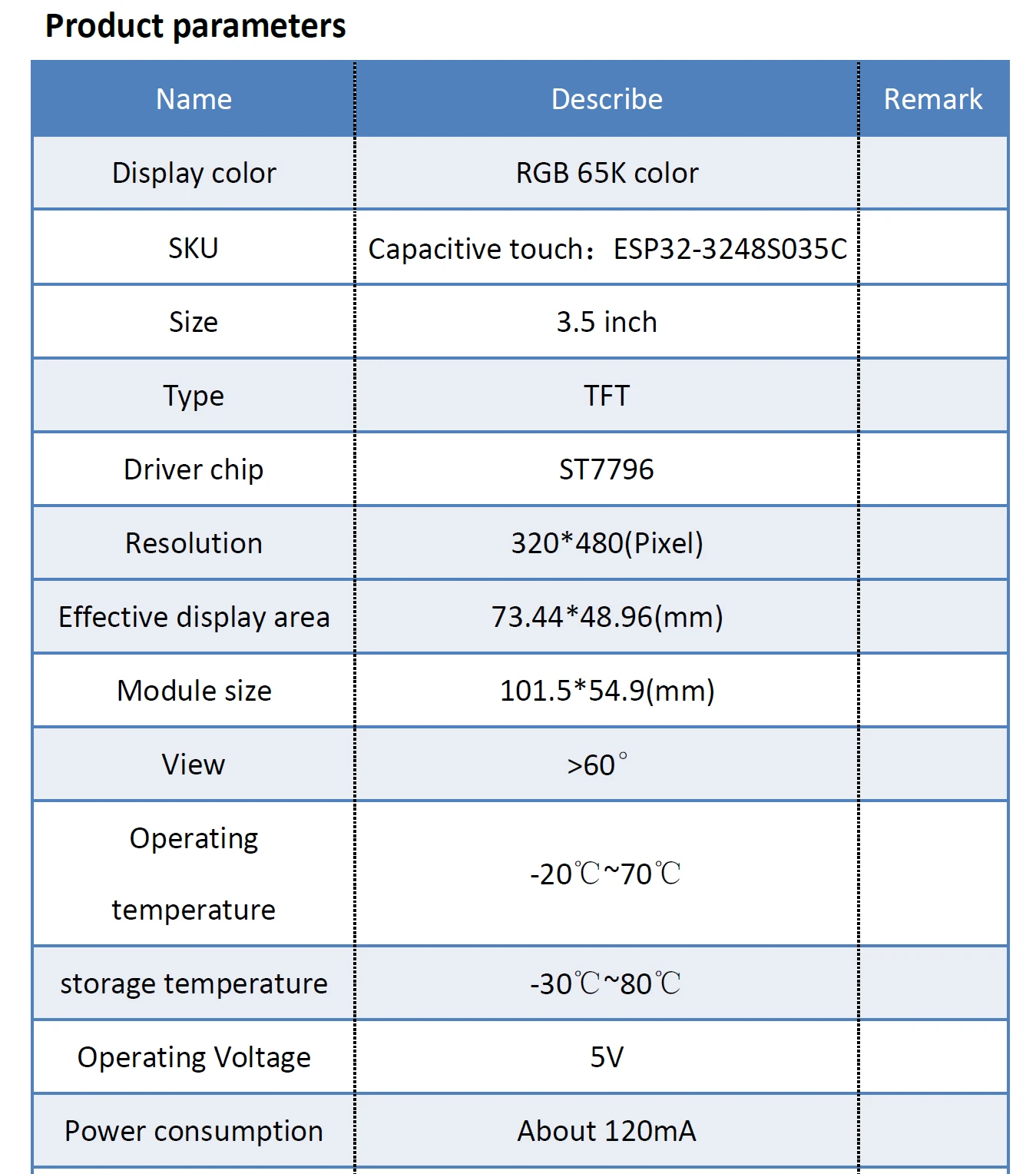 ESP32-3248S035C 3.5