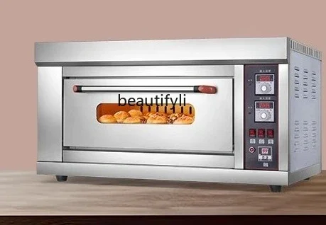 Hot sales Gas oven commercial large capacity single layer double layer large baking gas oven liquefied gas stall