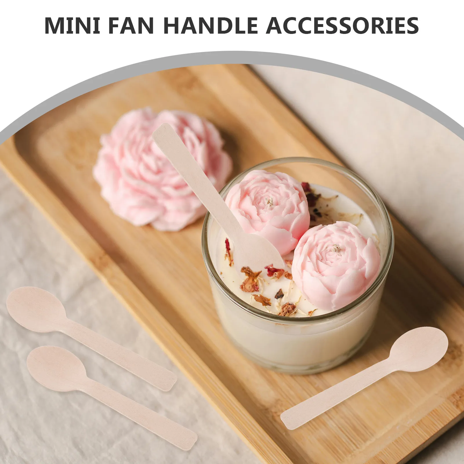 300 Cucharas Desechables de Madera Natural, Mini Cucharas de Degustación para Postre, Helado, Yogur, Bodas, Fiestas, Catering, Aptas para Alimentos