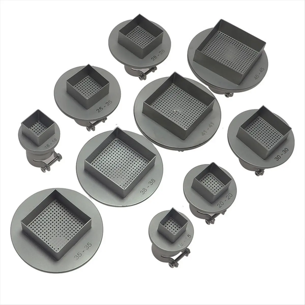 ABYA 1pcs BGA Nozzle SMD Welding Nozzle 850 Hot Air Welding Station Nozzles,Universal BGA Nozzle Welding Accessories 30x30mm