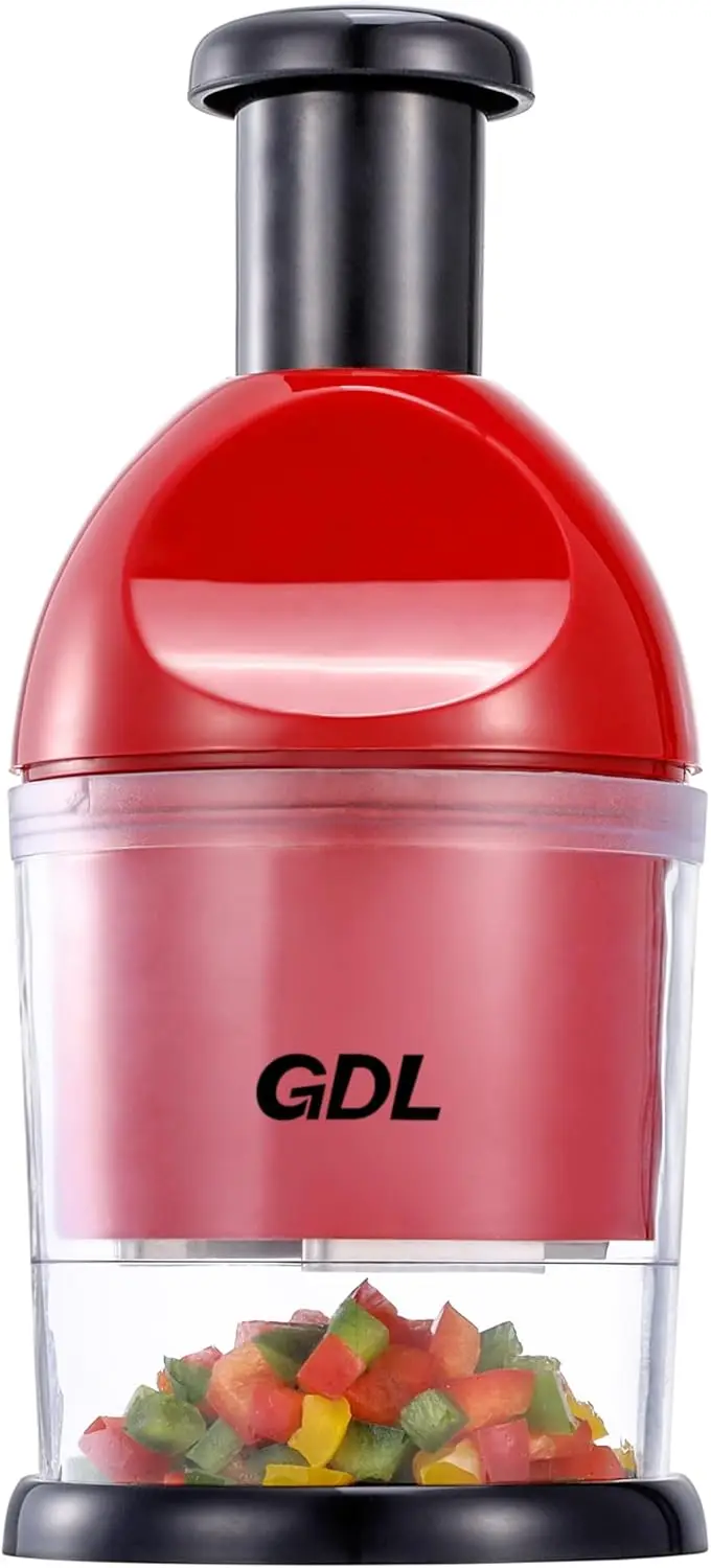 

Легкоочищаемый измельчитель-нарезчик для лука, чеснока, помидоров и других продуктов, красный цвет