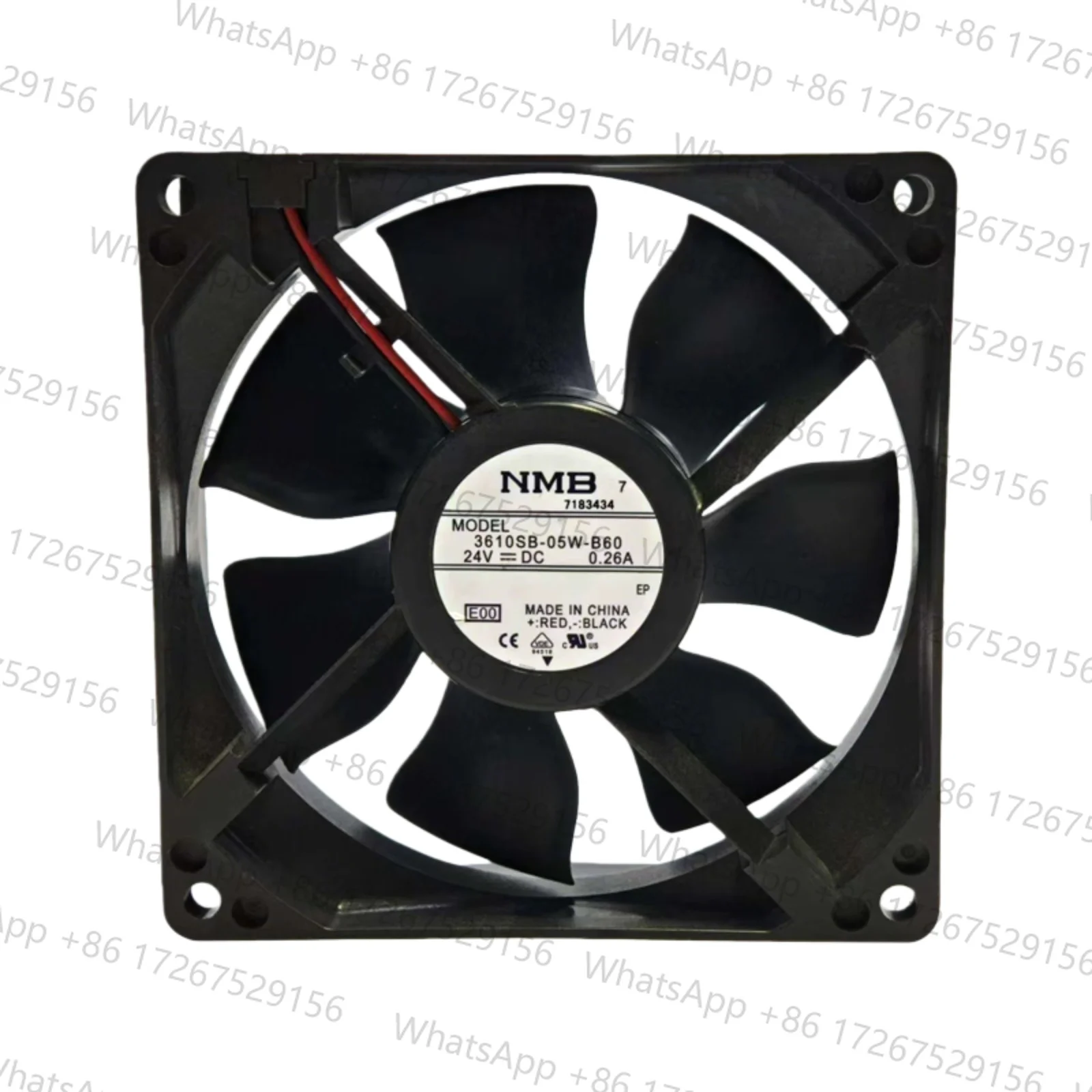 new for NMB 3610SB-05W-B60 92x92x25mm DC24V Cooling Fan for Inverter, Industrial Equipment, Ball Bearing, Quiet Operation