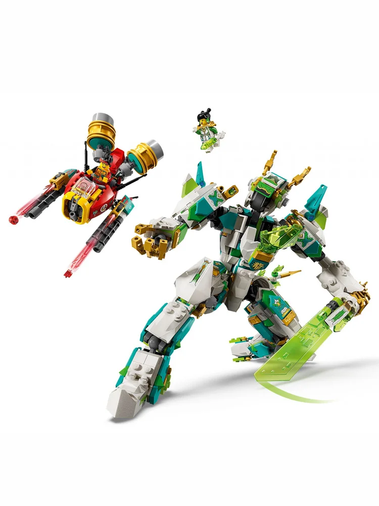 ตัวต่อเลโก้80053แอร์เสี่ยวเซีย, มังกรนักรบมังกรขาวของเล่นตัวต่อปริศนาอาคารชายและหญิง