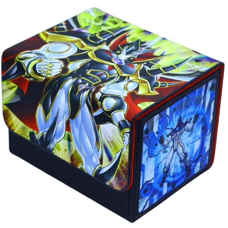 Yu-Gi-Oh! Card Case Evil Hero Neos Lord Dark Contact Fusion Diy Portable Collection Card Storage Box Anime Action Toy Figures