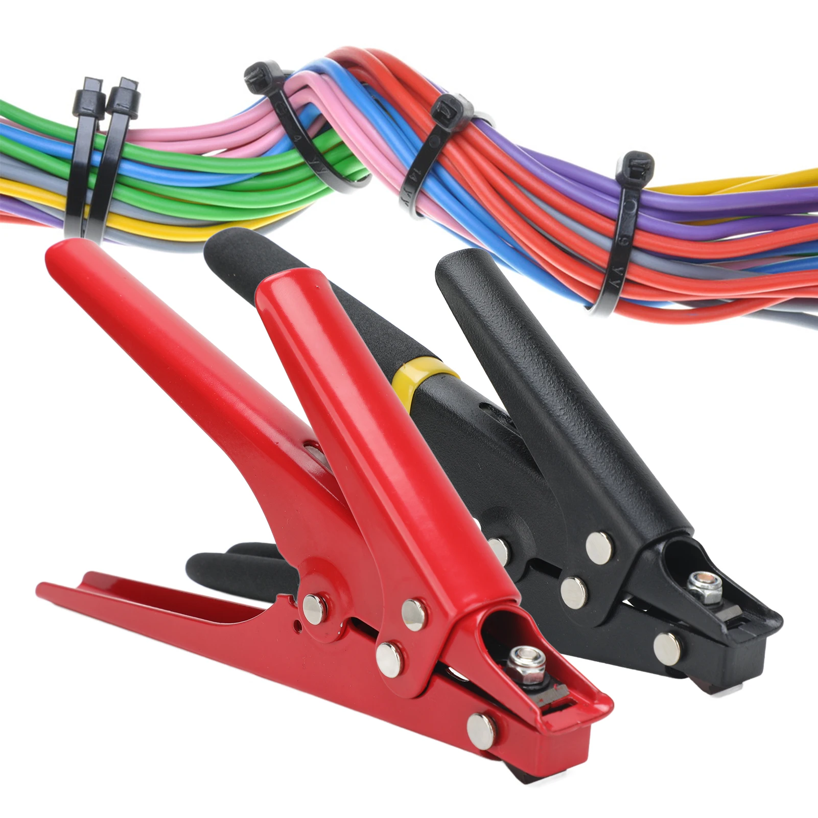 Tie Cable Fastening Tool Zip Tie Gun Portable Nylon Cable Tie Gun Adjustable Tension Plastic Zip Tie Fastening and Cutting Tool