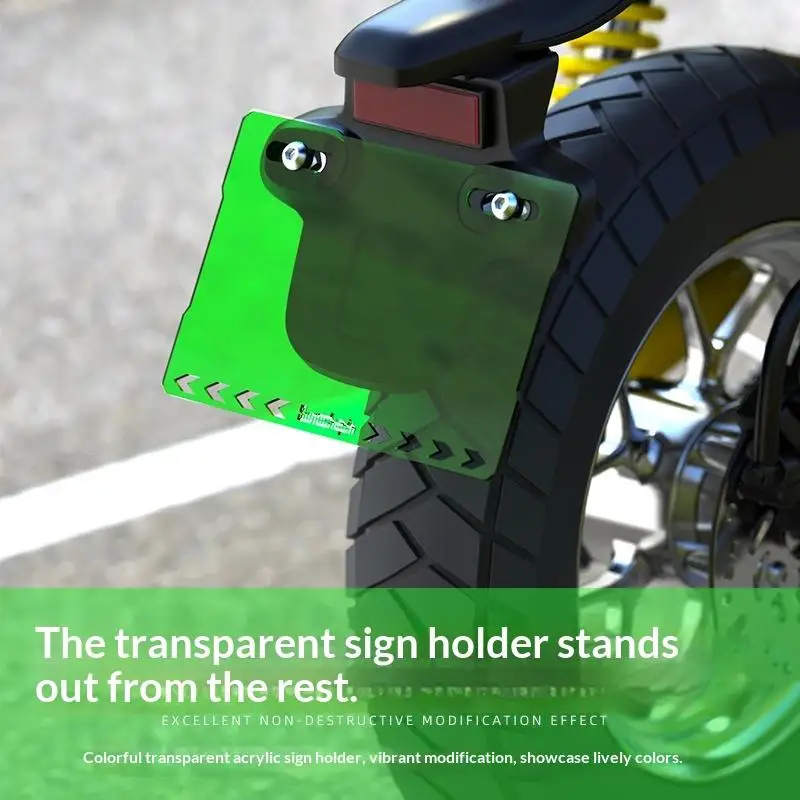 

Universal Acrylic Motorcycle License Plate Frame Transparent License Plate Holder Rear License Plate Motorcycle Accessories