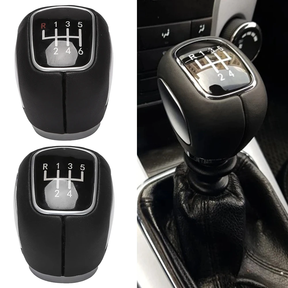 Black Shift Knob Vehicle Upgrades Enhanced Gear Control Ergonomic Design For Comfort 5-speed And 6-speed Compatibility