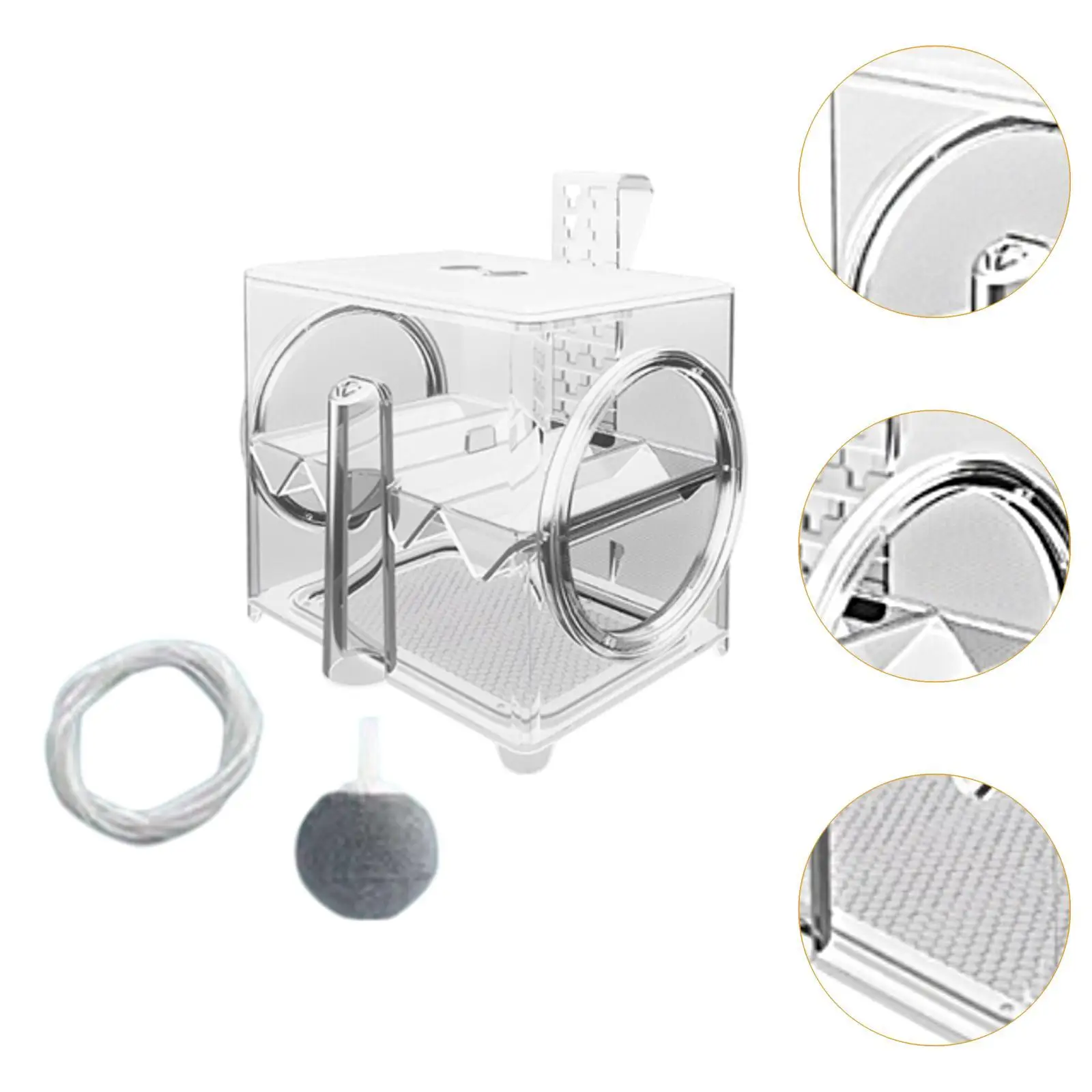 Aquarium Breeding Box Aquarium Feeding Box Fish Egg Isolation Acrylic Isolation Box Fish Tank Hatchery for Baby Fish Shrimp