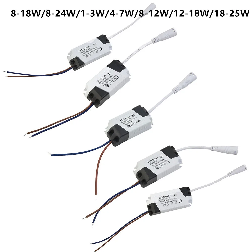 Controlador de Panel LED para lámparas Led, 8-18W, 8-24W, 1-3W, 4-7W, 8-12W, 12-18W, 18-25W tira de iluminación para lámpara de techo,