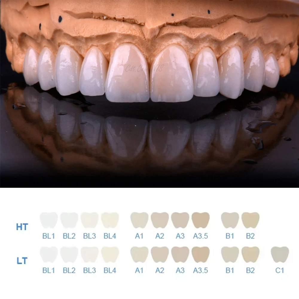 Dental Lithium Disilicate Block C14 5Pcs Dental Lab Glass Ceramic LT/HT for CAD CAM Sirona Cerec Milling System Dentist Material