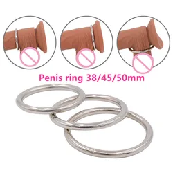 Anillo de bloqueo de cuero para pene de Semen, juguete Suxual masculino, juguetes eróticos para retrasar la eyaculación, anillo para pene, anillo de cuero para pene masculino